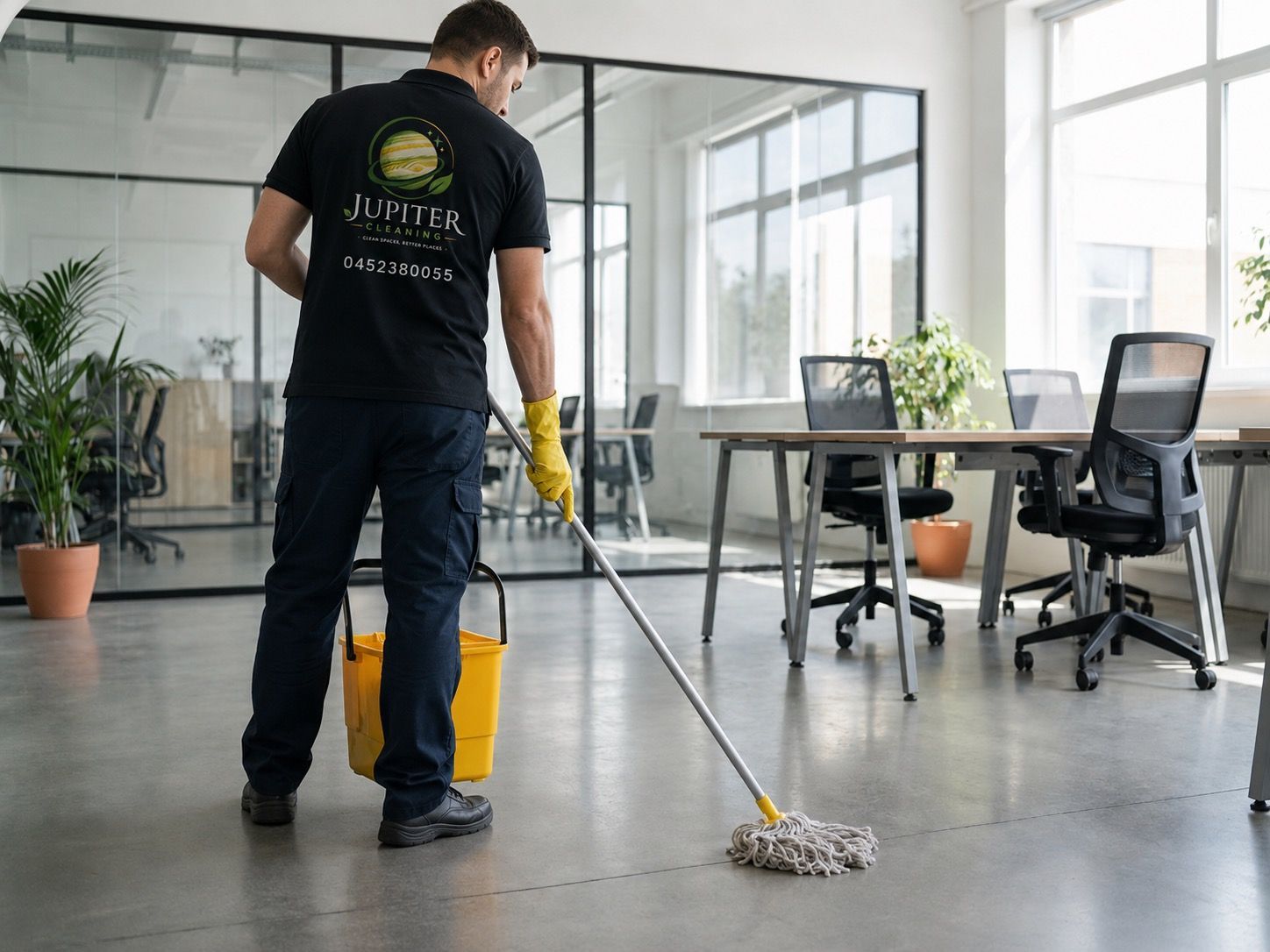Commercial office cleaning
